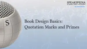 Book Design Basics: Quotation Marks and Primes