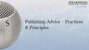 Publishing Advice – Practices & Principles
