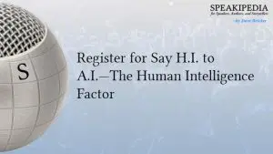 Register for Say H.I. to A.I.—The Human Intelligence Factor