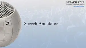 Speech Annotator