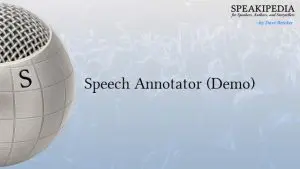Speech Annotator (Demo)