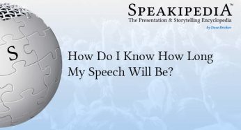 How Do I Know How Long My Speech Will Be?