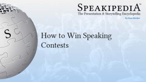 How to Win Speaking Contests