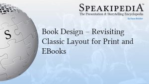 Book Design – Revisiting Classic Layout for Print and EBooks