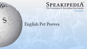 English Pet Peeves