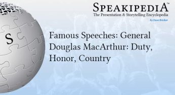 Famous Speeches: General Douglas MacArthur: Duty, Honor, Country