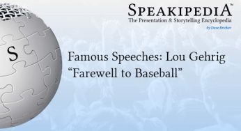 Famous Speeches: Lou Gehrig “Farewell to Baseball”