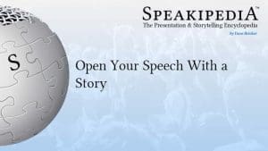 Open Your Speech With a Story