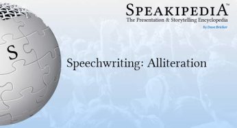 Speechwriting: Alliteration