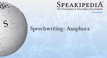 Speechwriting: Anaphora