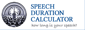 speech timing calculator